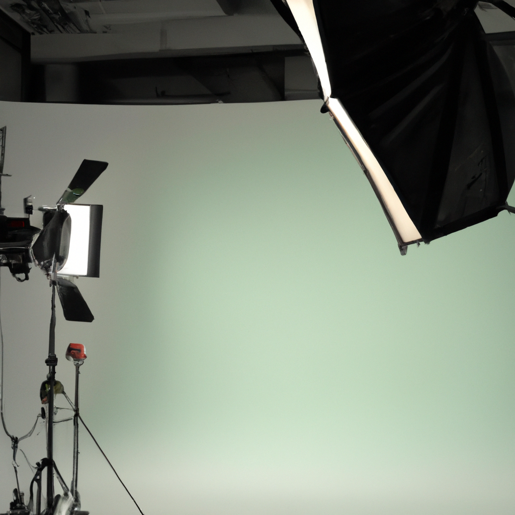 라이트필름 스튜디오 촬영 현장, 미니멀 인테리어와 소프트박스, 시클로라마 세트